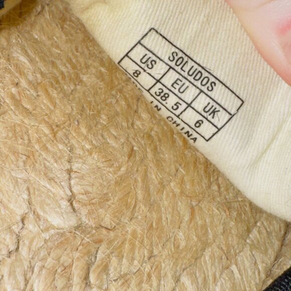 Soludos Women's Animal Print Slip On platform Espadrille Shoes size US 8 - Picture 8 of 10